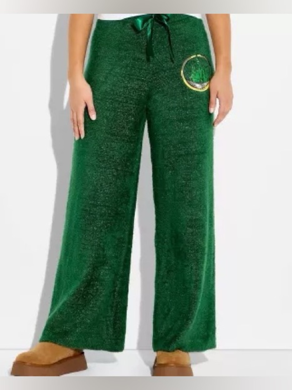 Katie Kime Wicked Fluffy Super Soft Wide Leg Pajama Pants Lounge Size Large